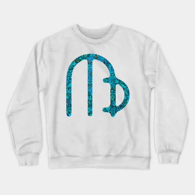 Paisley Virgo Zodiac Sign Crewneck Sweatshirt by aterkaderk